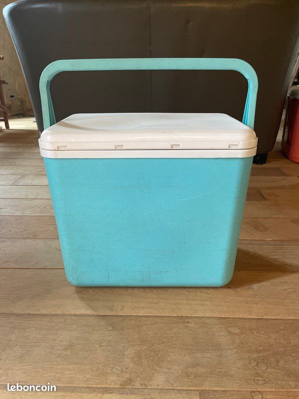 Glacière vintage turquoise (image 1)