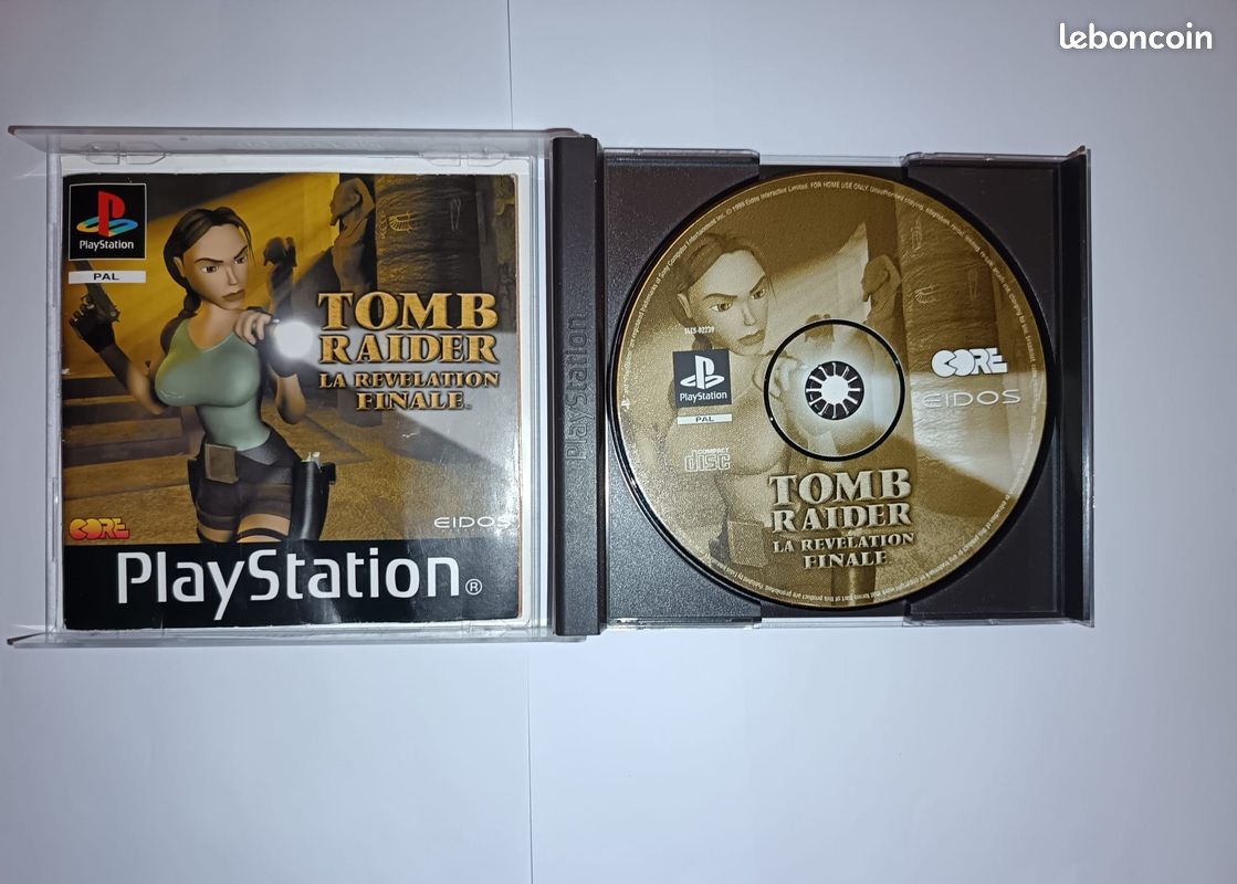 Jeu PS1 Tomb Raider : La Révélation Finale - Version PAL, Bon état, Boîtier à Changer