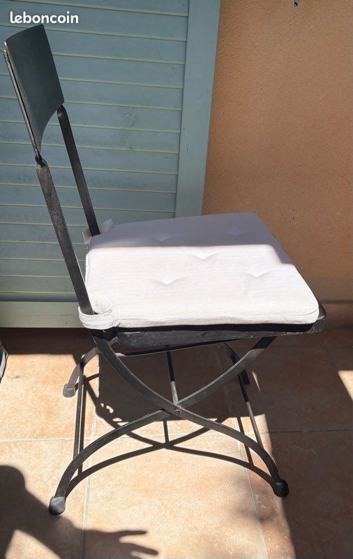 Chaises en fer forgé x6 (image 2)
