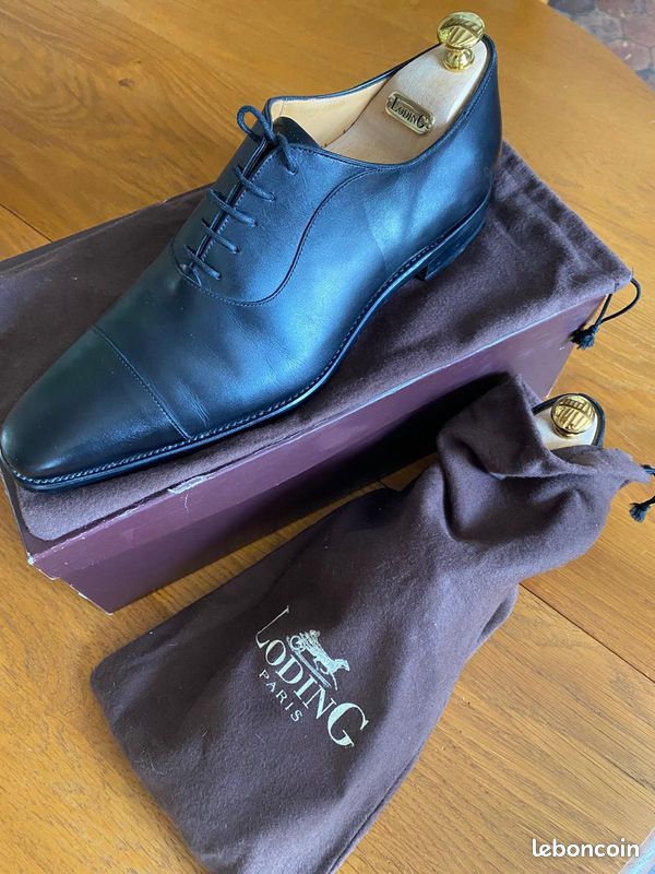 Chaussures Loding Paris noires en cuir Chaussures