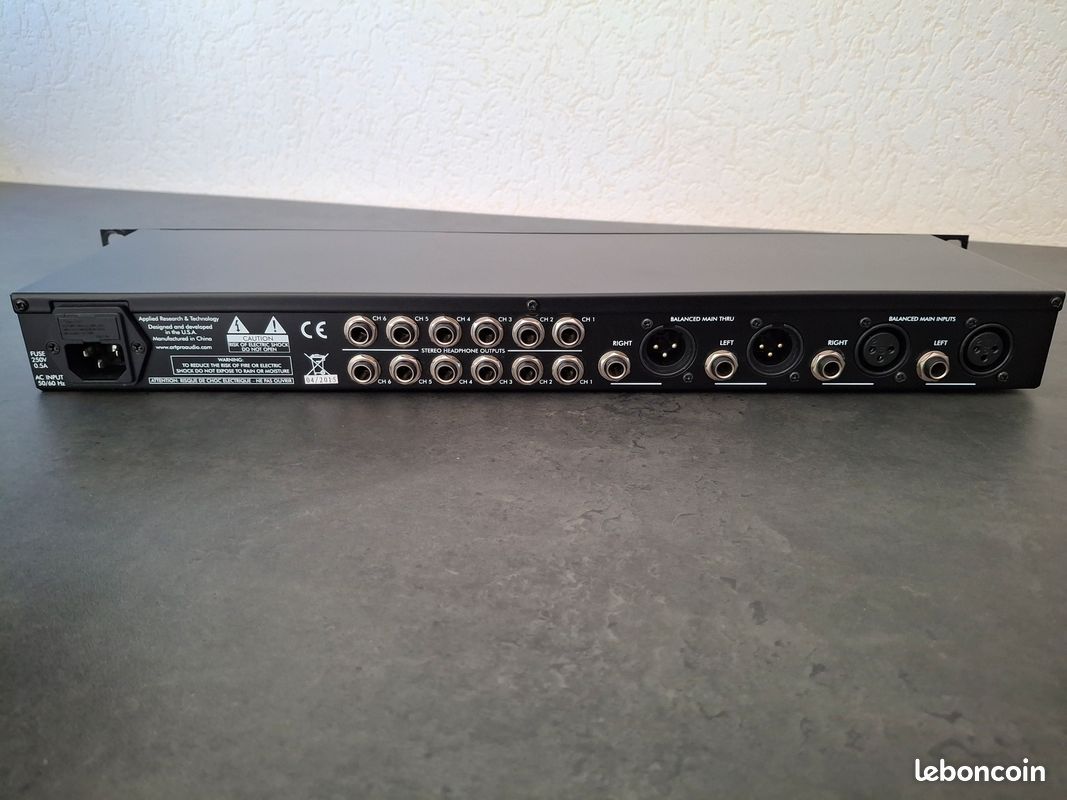 ART HeadAmp 6 – Amplificateur casque 6 canaux (rack 1U) (image 8)