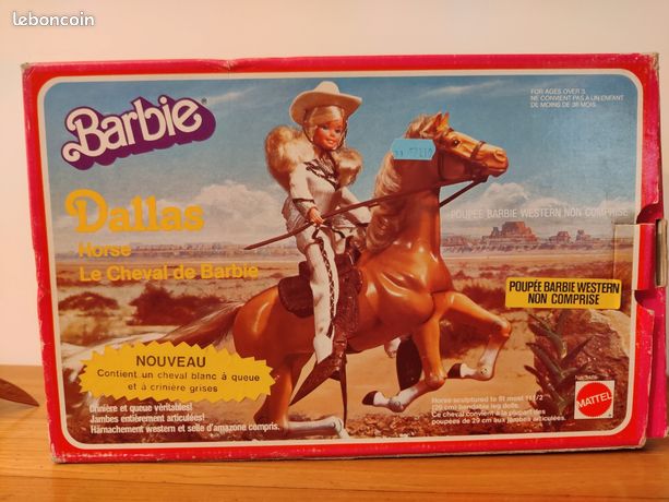 Cheval Barbie Mattel 1981 - Vintage Dallas, Presque Complet, Collection
