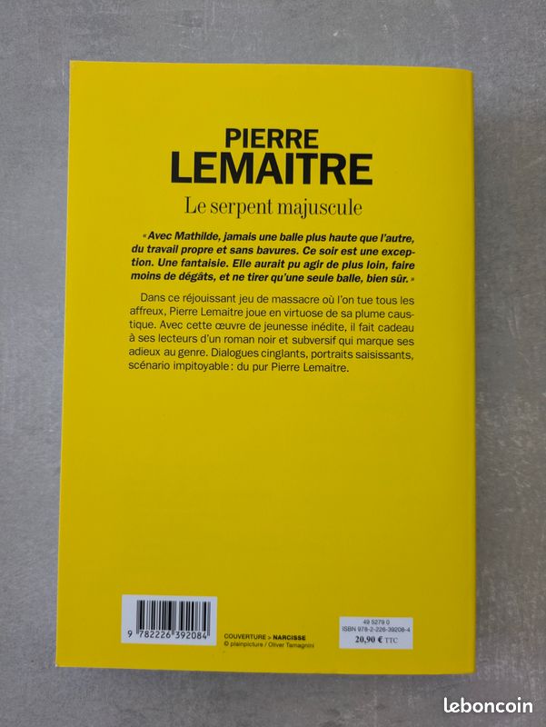 Livre "Le Serpent Majuscule" de Pierre Lemaitre (image 2)