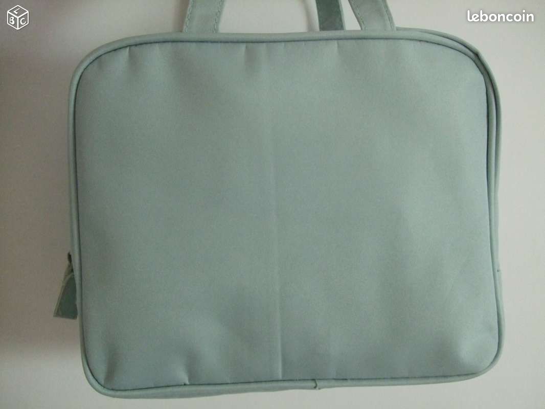 Joli Sac main Mallette Rectangle Bleu Pastel NEUVE (image 3)