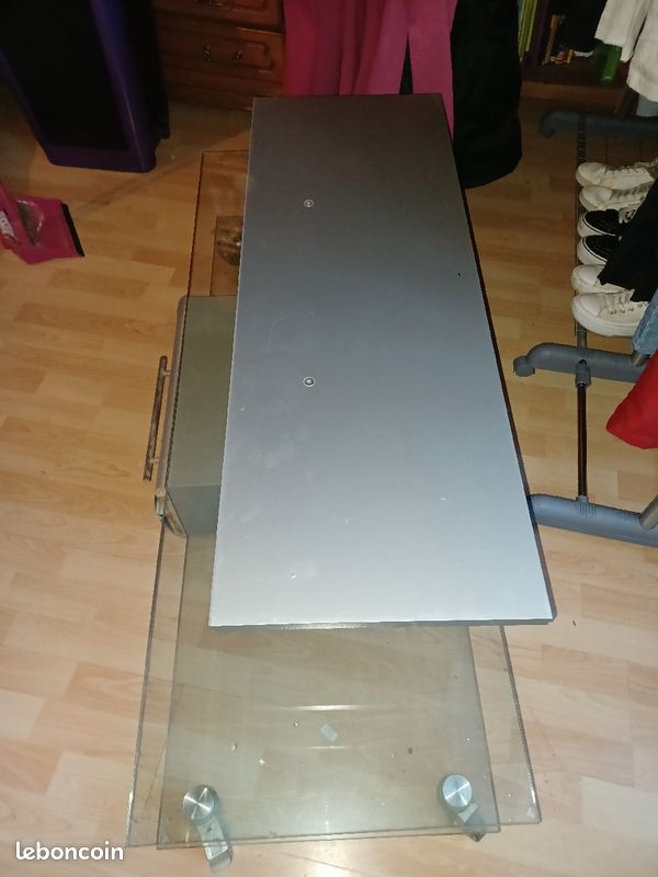 Meuble télé (en verre) (image 2)