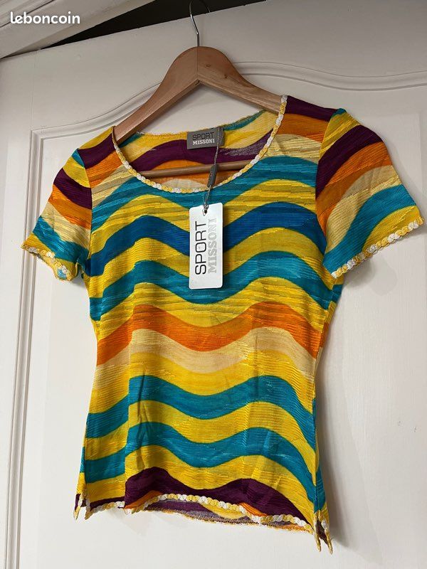 Chemise en coton texturé - bleu - - 20.00
