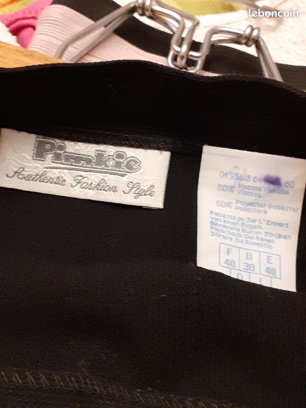 Jupe portefeuille noire (image 2)