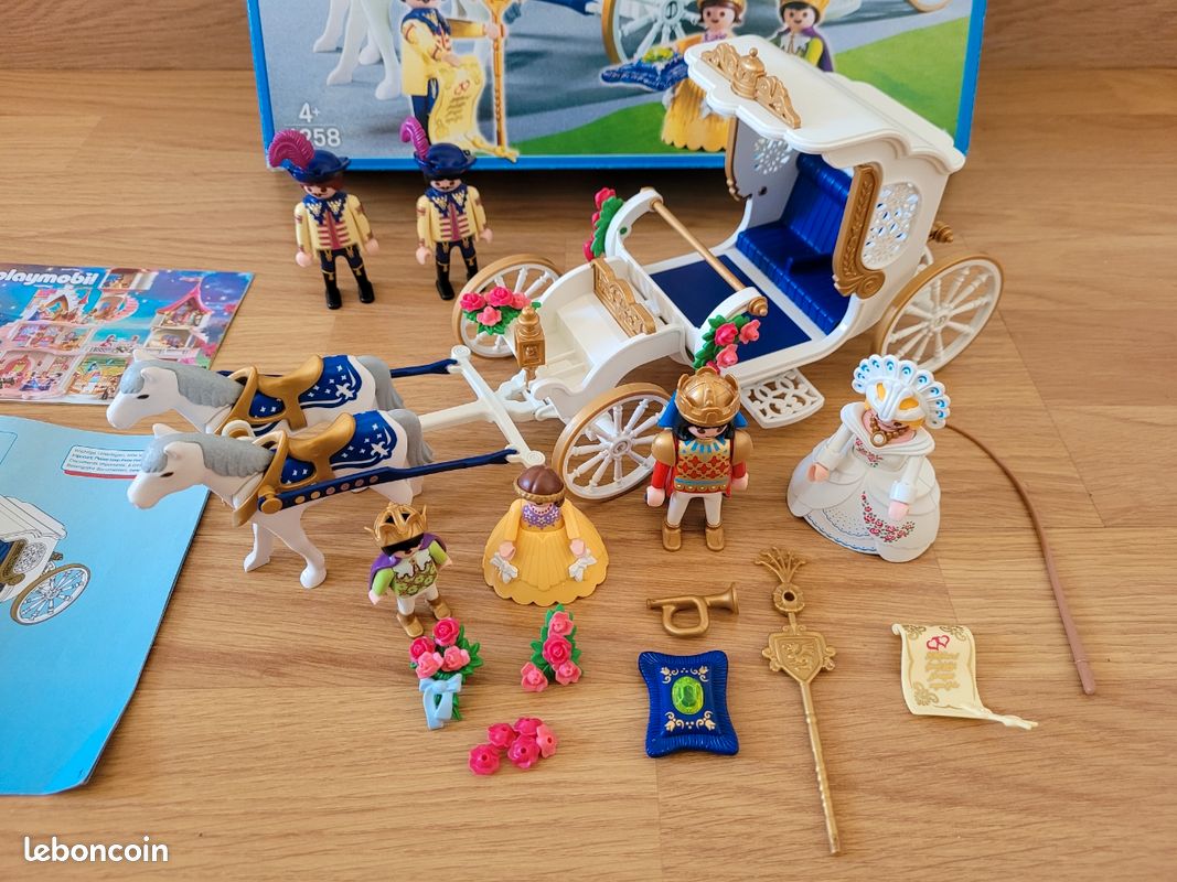 PLAYMOBIL 4258 – Calèche Royale Princesse & Roi – Thème Mariage Château – Neuf OVP