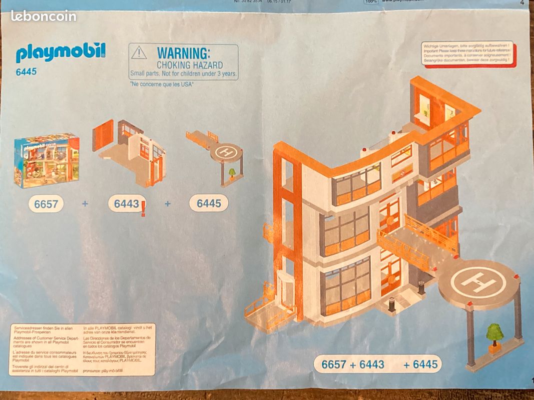 Playmobil City Life 6657 Hôpital pédiatrique aménagé Jeux Jouets