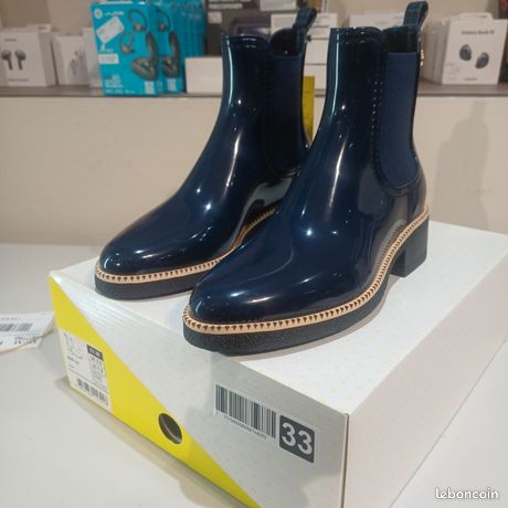 Bottines DONNAPIÙ Femme – Noir – Taille 39 – Talon Carré Moyen – Occasion