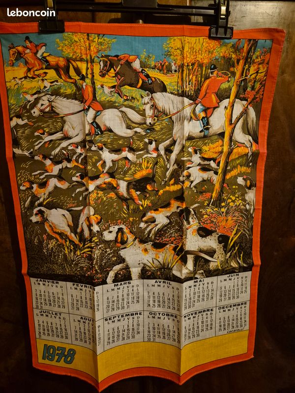 🎂Torchon Calendrier - 1978🎂 (image 2)