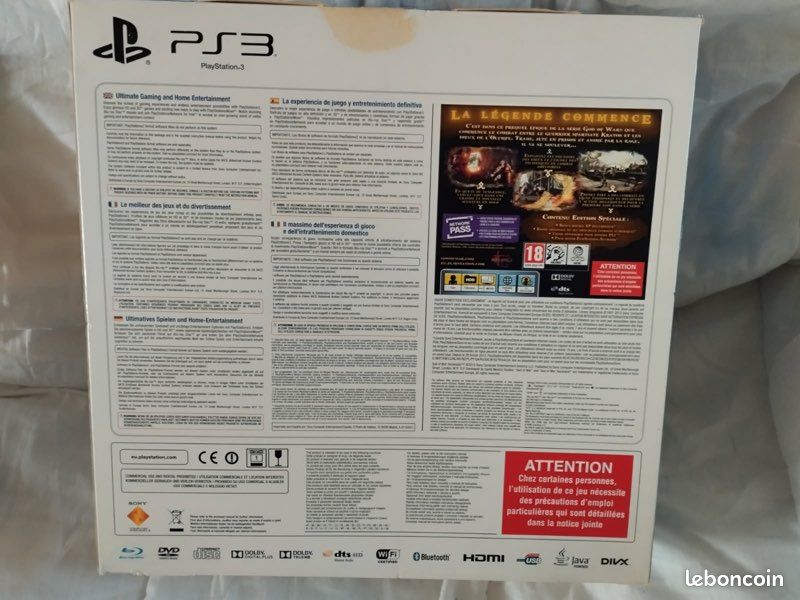 Console ps3 + 2 manettes+ boite de la ps3+ 1 jeu fifa (image 7)