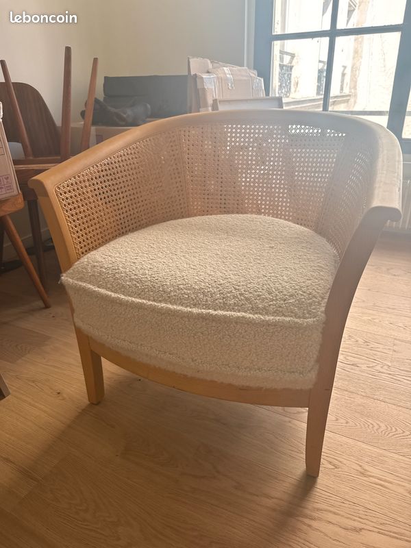 Fauteuils rotin pierre Frey (image 1)