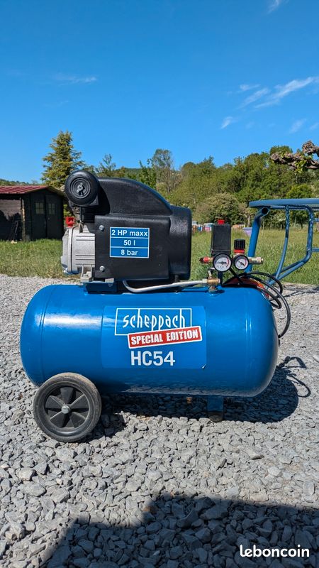 Compresseur scheppach spécial édition 50l 2cv (image 1)
