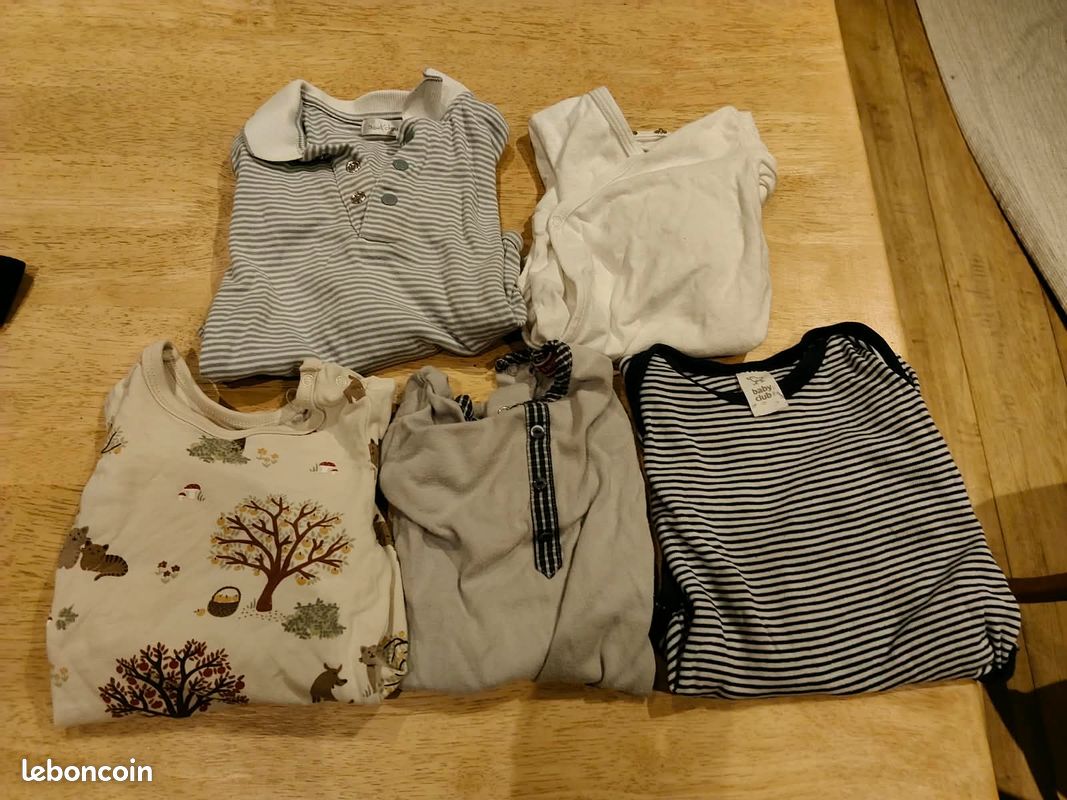 Gros lot vêtements bébé 0-12 mois (image 1)