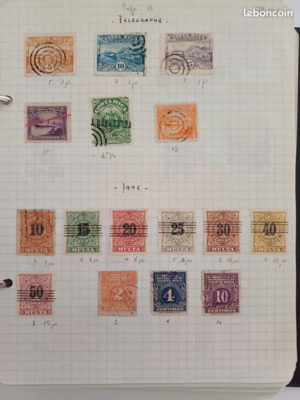 Timbres du Costa Rica (image 12)