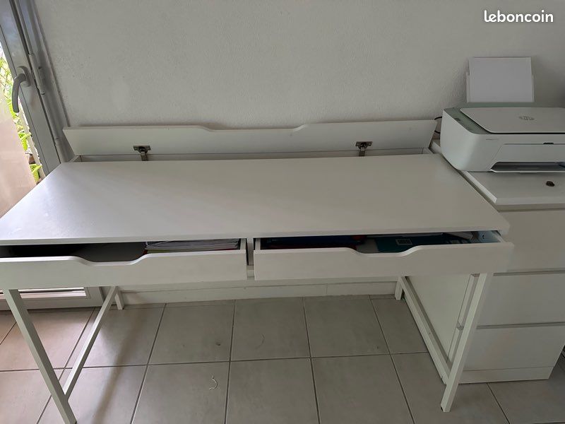 Bureau et commode 3 tiroirs malm (image 3)