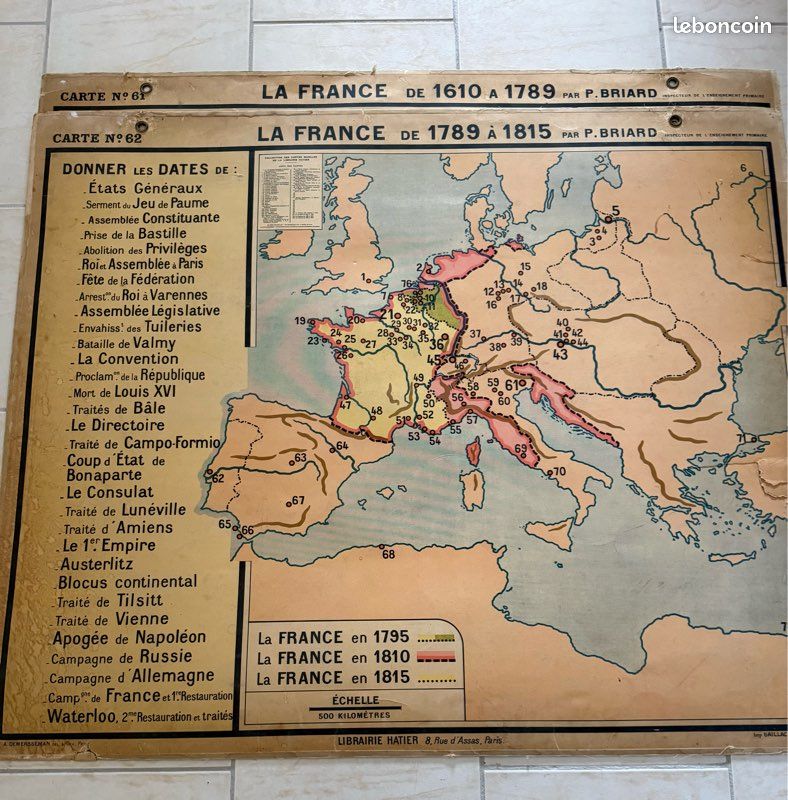 Anciennes cartes scolaires historiques (image 13)