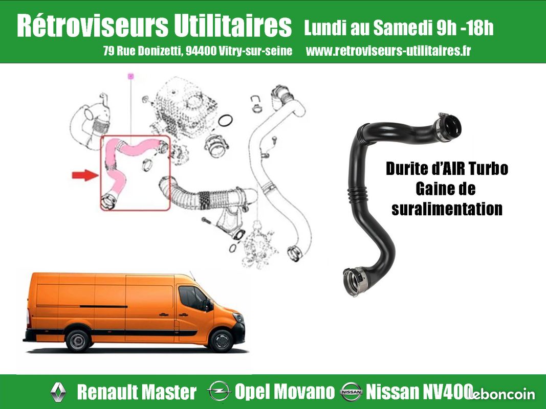 RADIATEUR EAU DE REFROIDISSEMENT RENAULT MASTER 3 OPEL MOVANO NISSAN NV400 a partir 2010 (image 2)