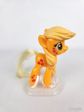 My Little Pony MLP McDonalds Poney Apple Jack Socle Jaune Happy