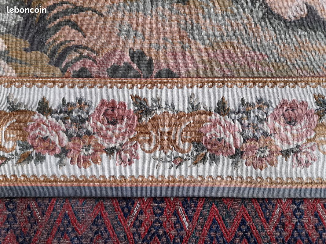 Tapisserie Jacquard Gobelin Style Aubusson, France en vente sur