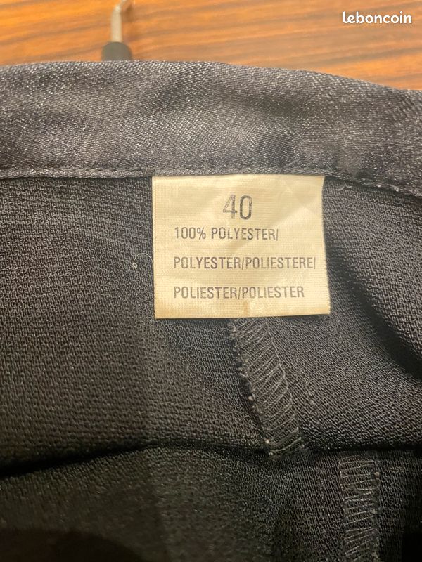 Pantalon noir large (image 5)