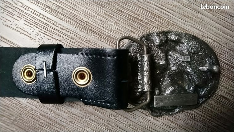 Boucle De Ceinture Ancienne En étain 'Frères Du Vent' - Marque Siskiyou, 1995, Occasion