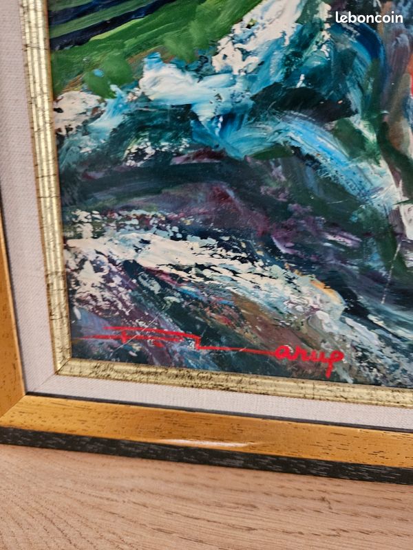 Huile sur toile FERNAND LARUE - peintre honfleurais (image 2)
