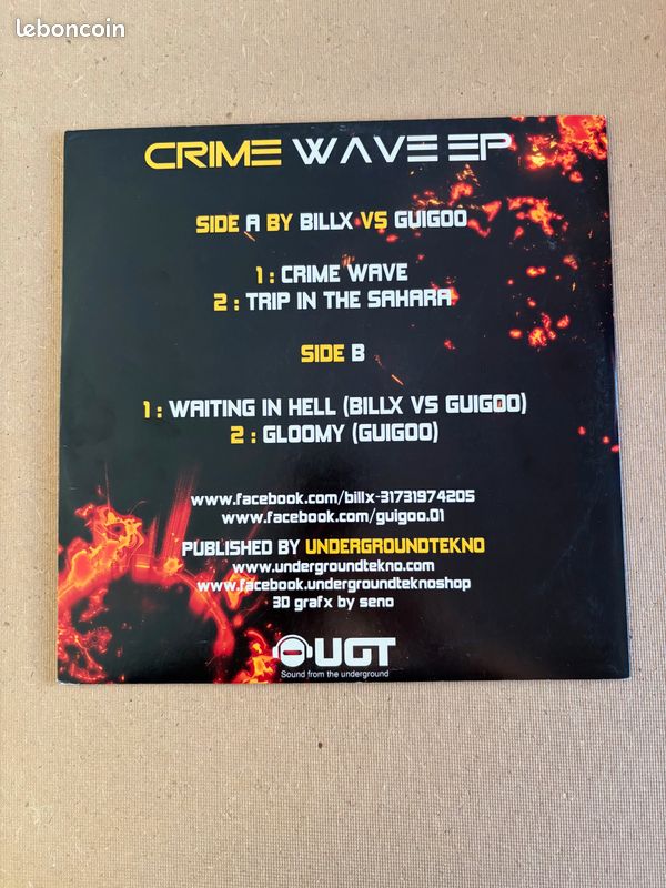 Vinyle Billx vs Guigoo - Crime Wave (image 2)