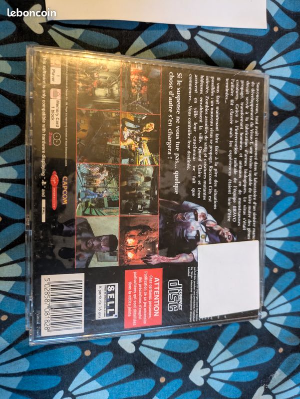 PS1 – LOT Jaquette + Notice Resident Evil & Destruction Derby EUR 39,90 - FR