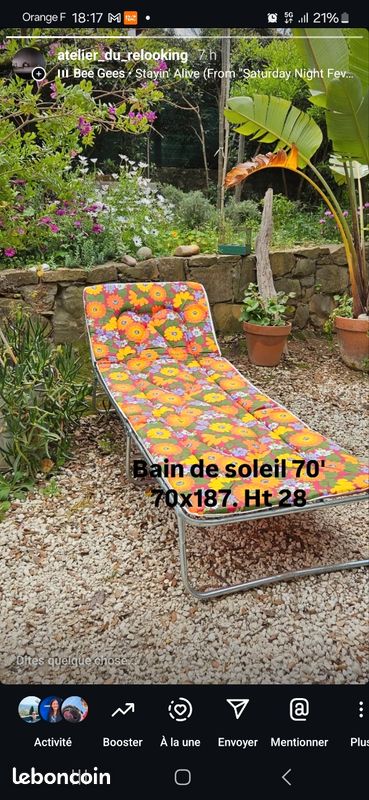 Paire de transat vintage - Brocante en ligne