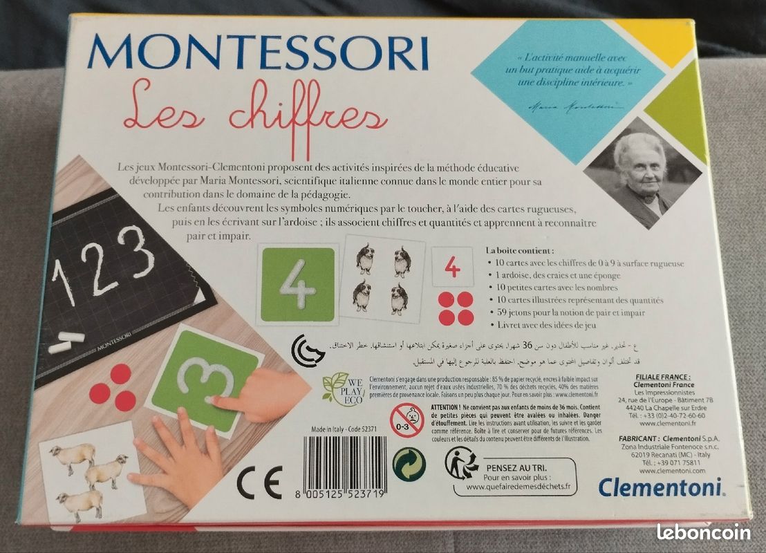 Coffret Montessori, les chiffres (image 2)