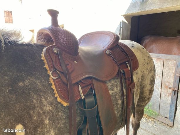 Lot Mors Et Harnais De Cheval Western Vintage - Fabriqué Main USA