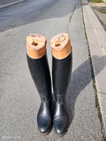 Bottes D'équitation Courtes Noires Rhinegold - Occasion Zippées