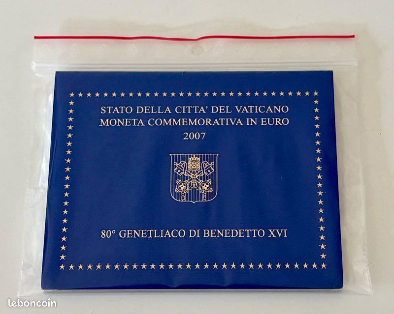 Vatican 2 euros BU 2007 - 80e anniversaire de la naissance du pape