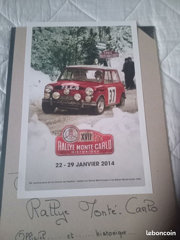 AFFICHE OFFICIELLE RALLYE HISTORIQUE DE MONACO MONTE-CARLO 1999