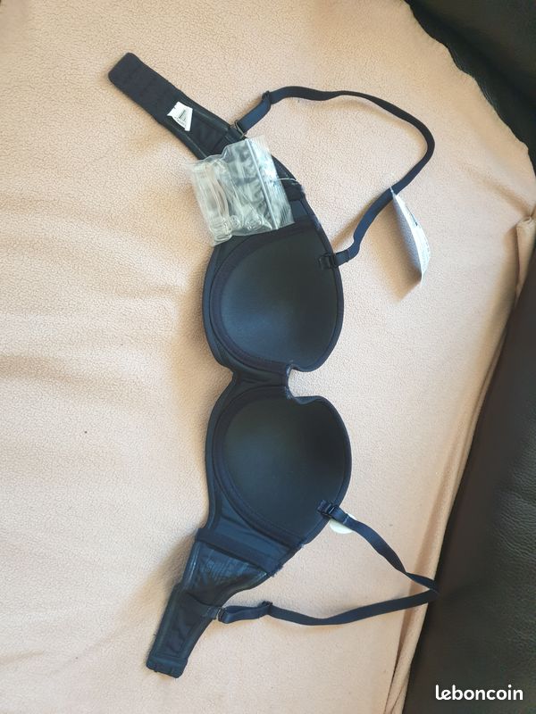 Soutient-gorge noir rembourré T.85 C Neuf Monoprix (image 3)