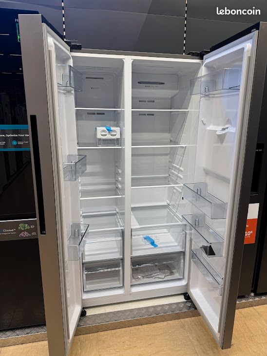 Réfrigérateur Américain GORENJE NRR9185EAXLWD – Pose Libre – Gris – Neuf