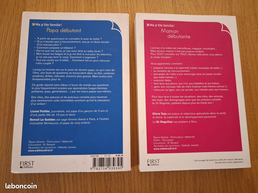 Idée cadeau pour jeunes parents : 2 livres papa débutant et maman débutante (image 2)