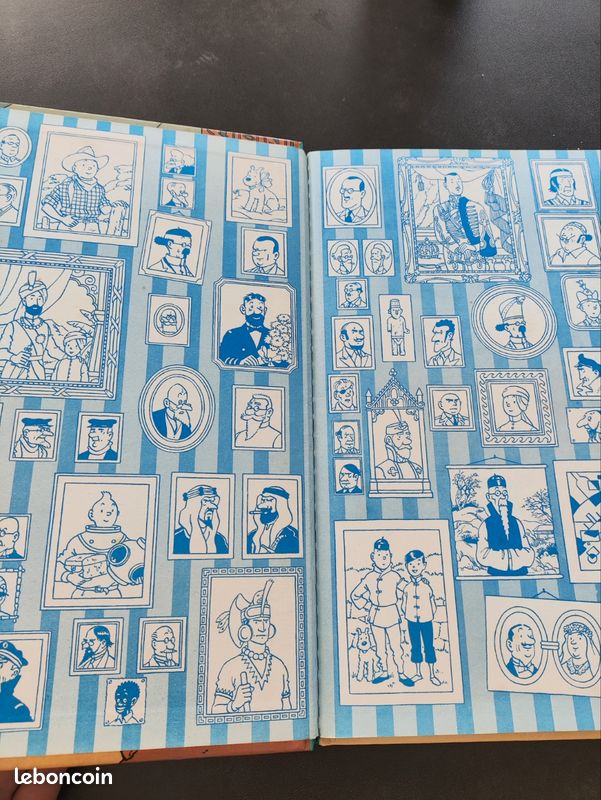 Tintin les cigares du pharaon dos bleu 1980 (image 5)