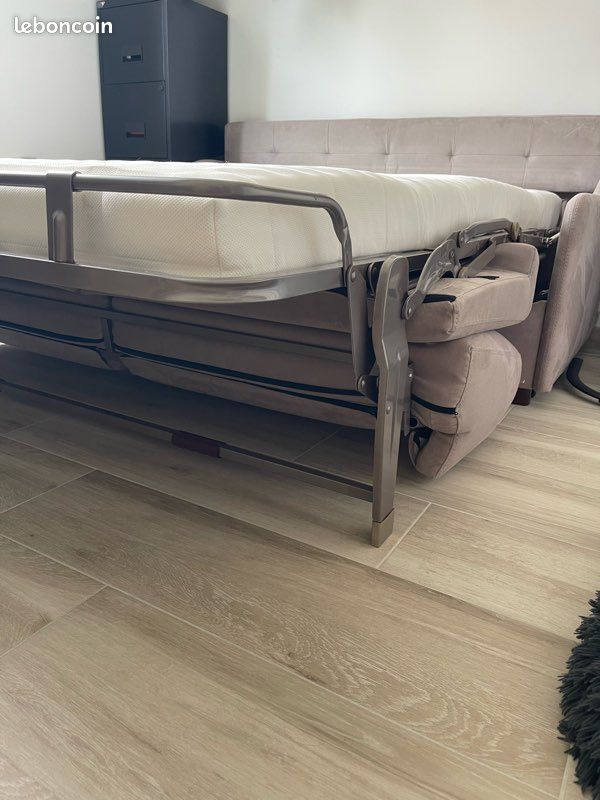 Canapé convertible DIVA – Couchage 140x200 – Matelas IKEA neuf (image 7)