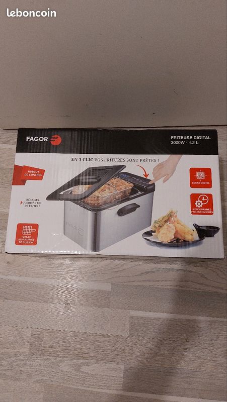 Friteuse digital 3000w_4.2 L marque FAGOR neuf (image 4)