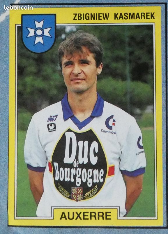 Lot De 12 Stickers Panini Foot 1990 - Auxerre - Vignettes Originales NON COLLÉES