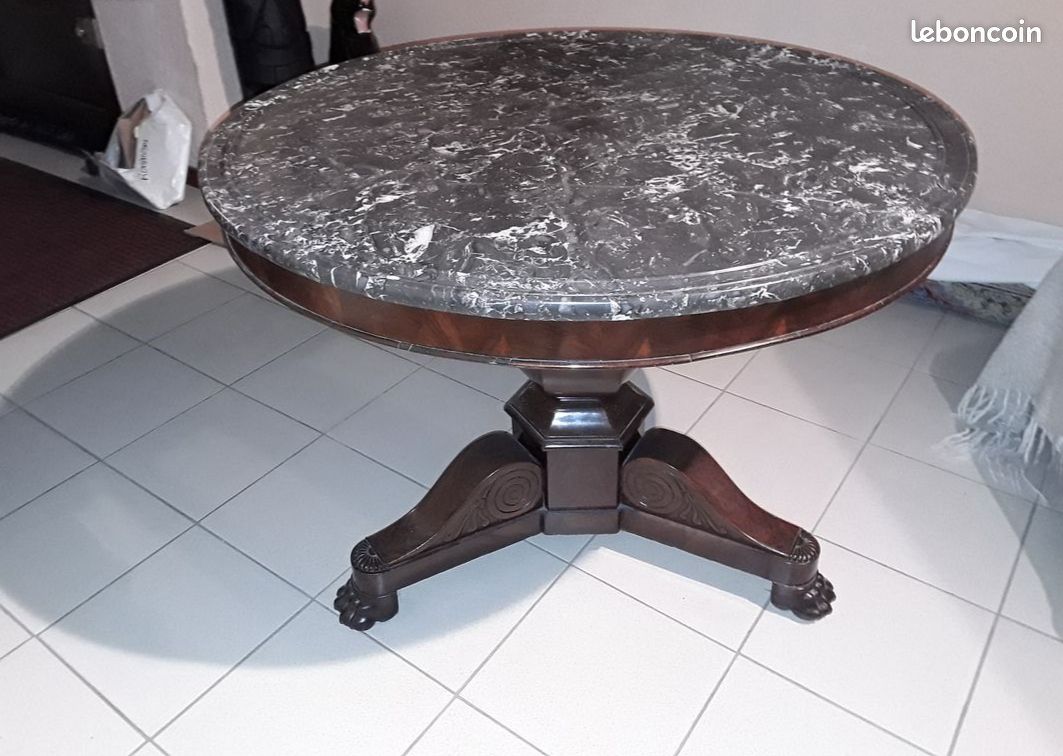 Gueridon marbre restauration (image 2)