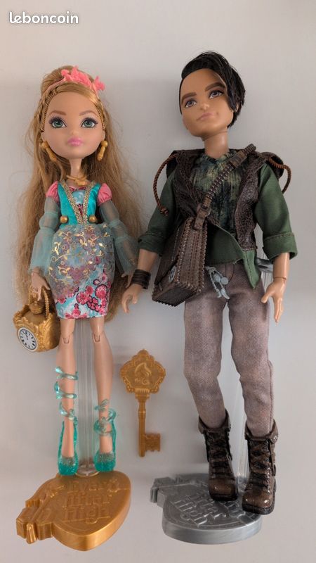 Ever after High : poupées ashlynn ella et hunter huntsman - Jeux & Jouets