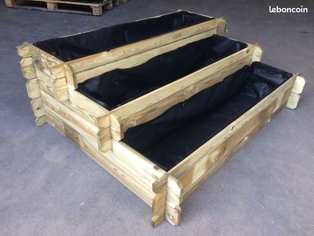 Carrés potagers et bacs à fleurs en bois autoclave (image 2)