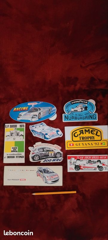 Lot de diverses autocollants automobiles, rallye et autres (image 5)