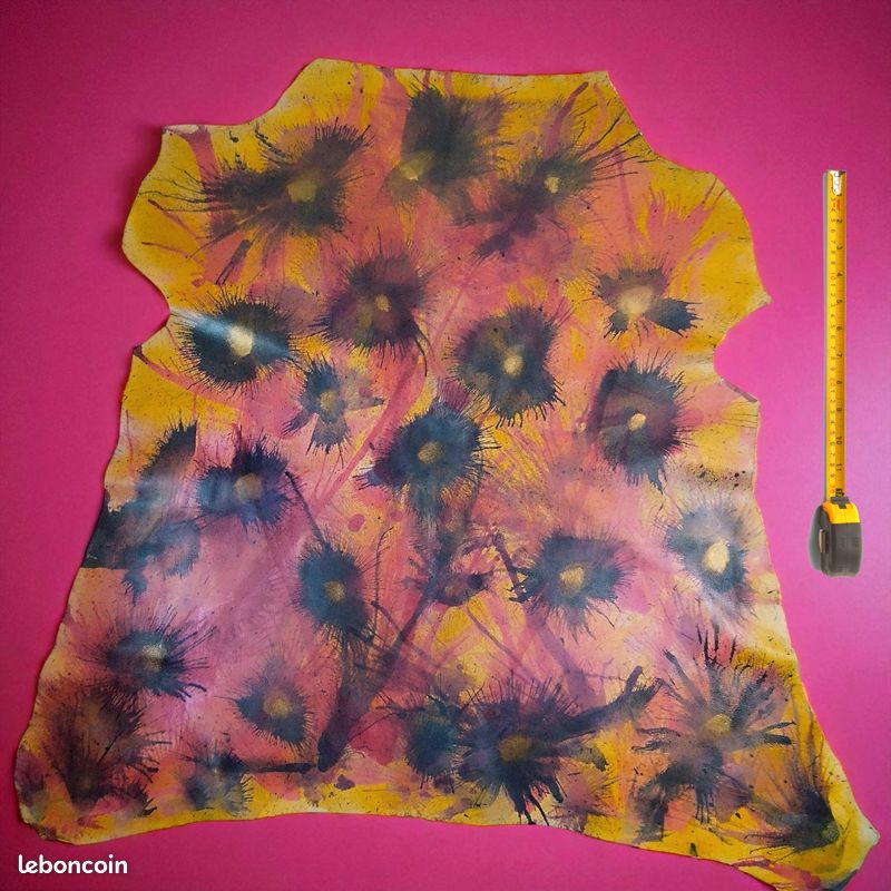 Peau entière de cuir véritable multicolores #938 (image 1)