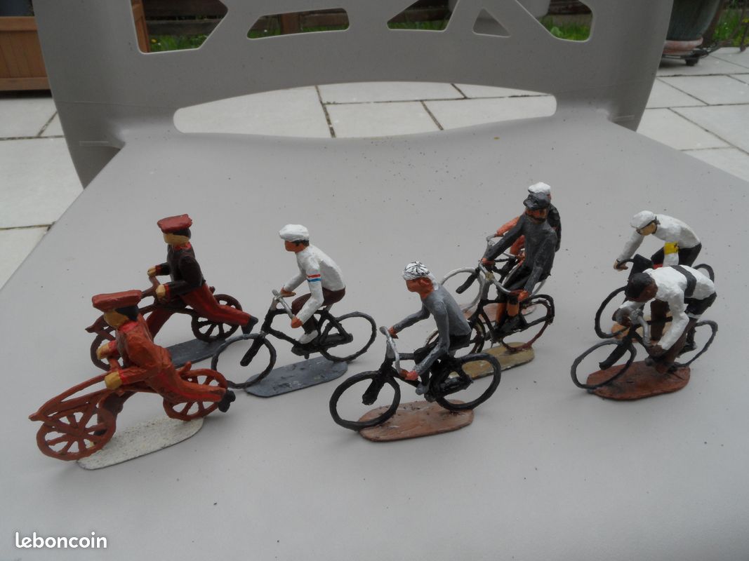 Figurine Cycliste TARTEMPION Grand Modèle - Métal/Plastique - Circa 1940 - France