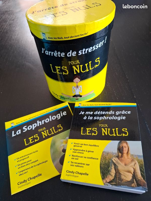 Idée cadeau Coffret j'arrête de stresser sophrologie Livres